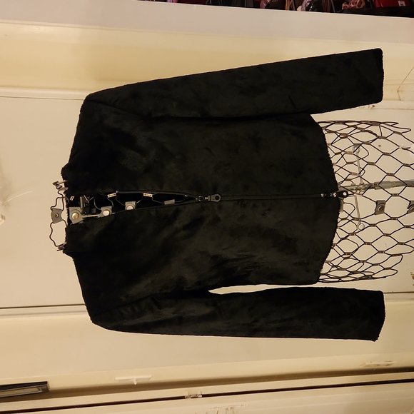 Vintage Faux Fur Cropped Jacket by Emil Rutenberg Size S - Picture 2 of 9
